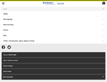 Tablet Screenshot of edsignstore.com